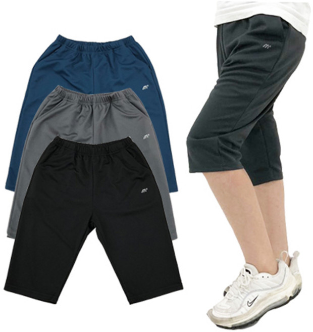 딩동 아동용 베이직 7부 트레이닝 반바지