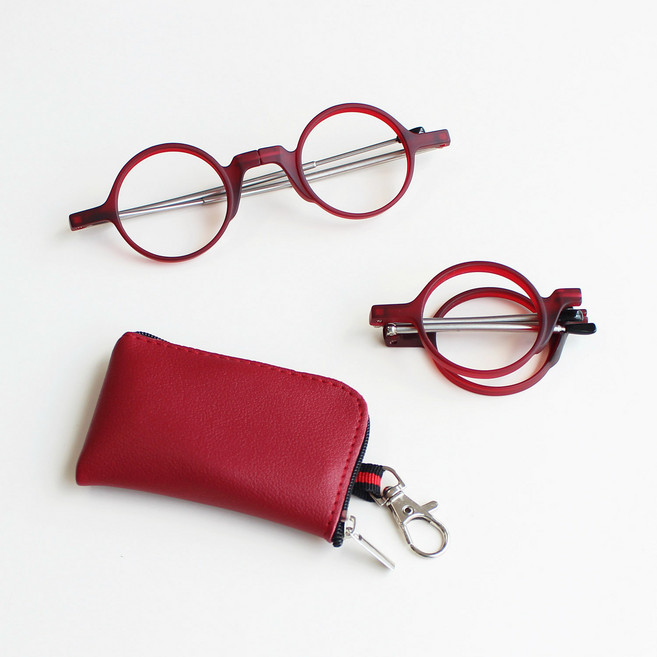 돋보기용 안경테 접이식 돋보기 노안 안경 9g 초경량 (돋보기렌즈없음)