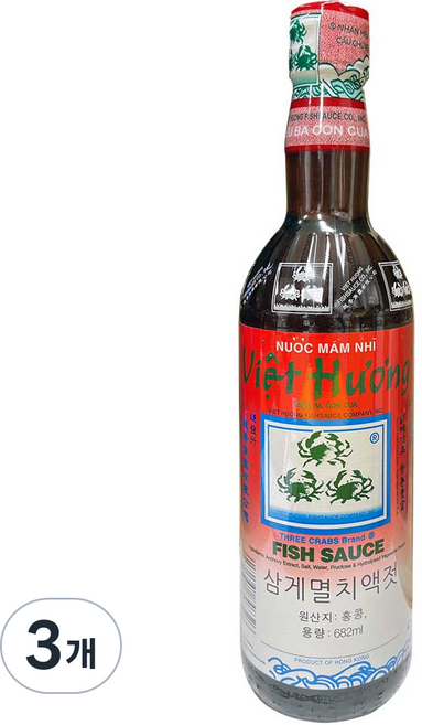 비엣흐엉 삼게 멸치 액젓, 682ml, 3개