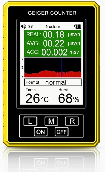비용 효율적인 2-in-1 휴대용 디지털 디스플레이 전자기 방사선 핵 검출기 EMF 가이거 계수기 정확한 테스, 02 BR-9C-XR-3 Pro