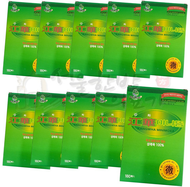 이화당 강화미니뜸 (강) 180개입 뜸 쑥뜸 미니뜸, 10개