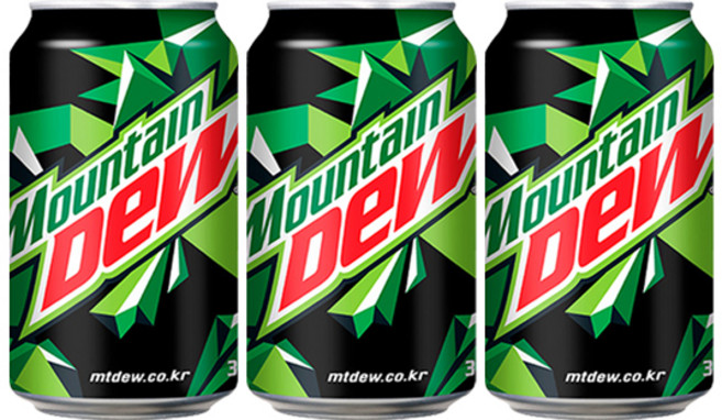 마운틴듀 롯데칠성음료, 355ml, 3개