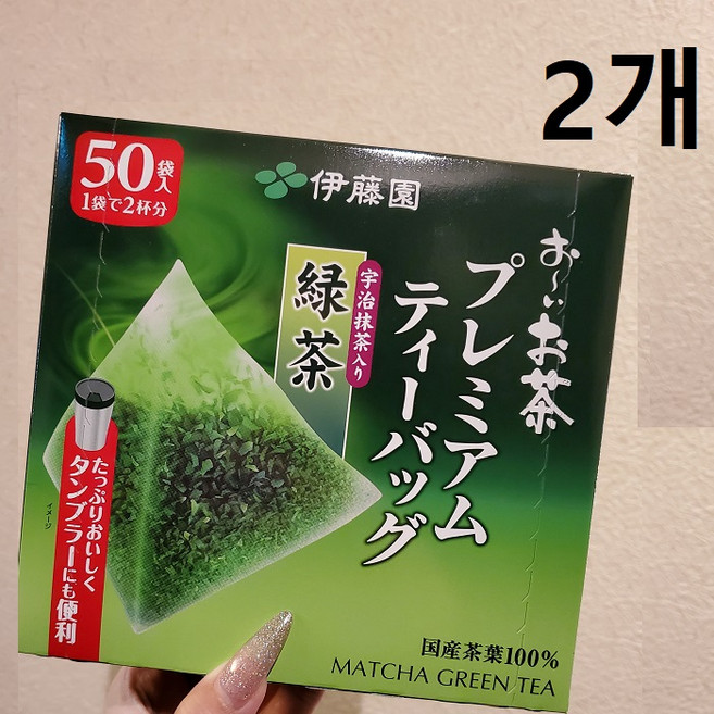 이토엔 오이오차 녹차 우지 말차 티백 1.8g 50개입 x2박스 ITOEN, 2개