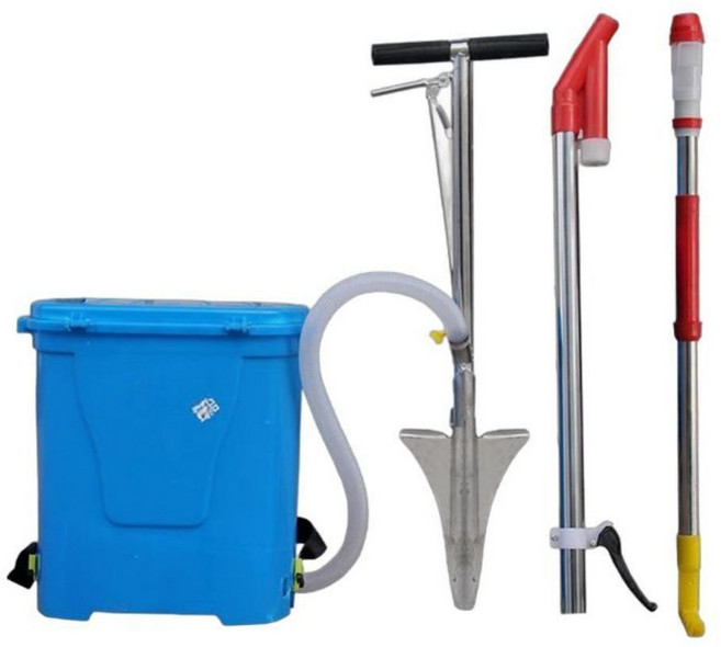 비료 수동 비료투입기 주걱 퇴비 입제 주입기 뿌리기 옥수수, 28 단일 핸들 평범한, 1개