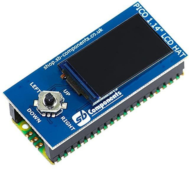 Sb components 라즈베리 파이 피코 보드 1.1인치 LCD 모자 디스플레이 보드 모듈 RPi 피코 키트 105341, Sb components 라즈베리 파이 피코 보드, 1