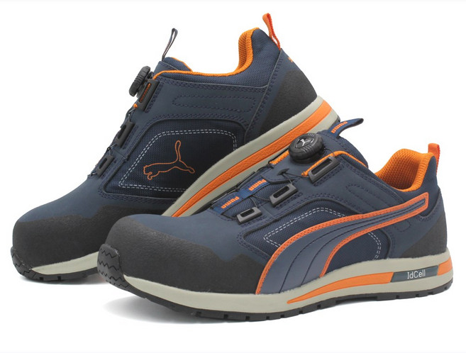 kcs인증 안전화 4인치 네이비 다이얼 방수 가벼운 플라스틱 토우캡 내열성 고무 아웃솔