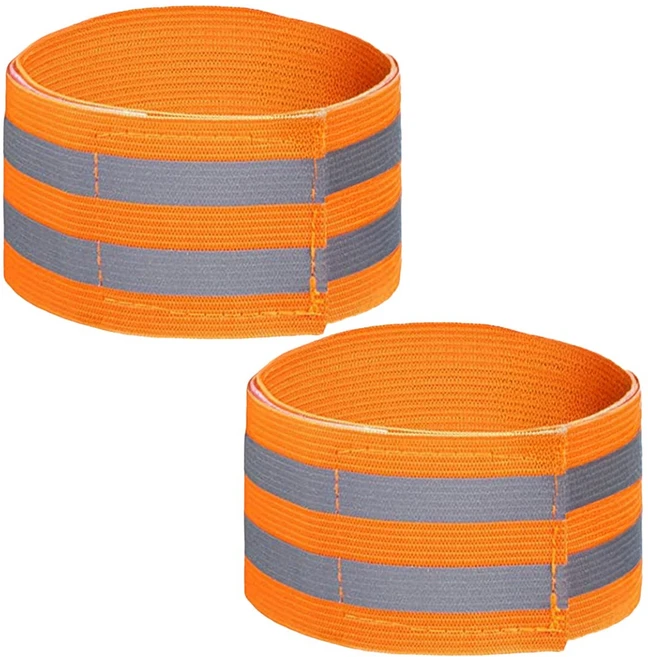 세이프런 야광 반사 안전 밴드, 2개, 오렌지 - 쿠팡