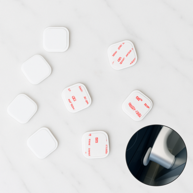 말랑말랑 소음 찍힘 충격 완화 문콕방지 보호패드 세트, 1세트