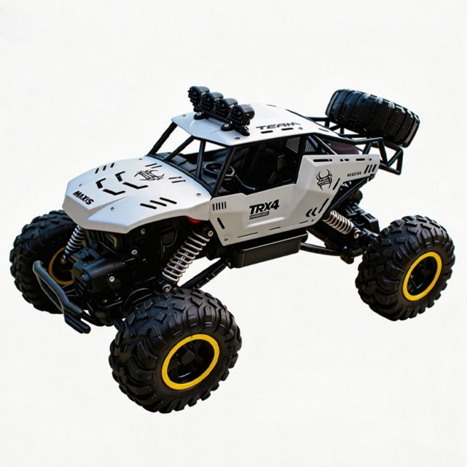 Starwayer RC카 4WD 1:12 몬스터 트럭 2.4G 원격 제어 자동차 오프로드 제어 트럭 선물, 은색