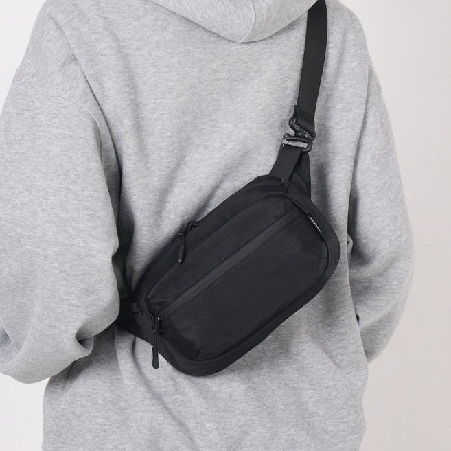 [담앤드솜 담솜온] 담큐 힙색 슬링백 크로스백 메신저백 남녀공용 여행용 운동 생활방수