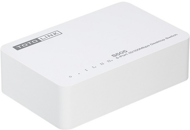 TOTOLINK S505 5埠 10/100Mbps 桌上型交換器, 1個