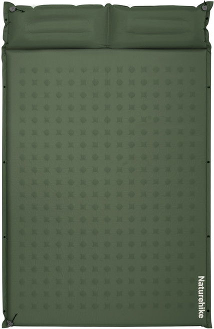 네이처하이크 D 시리즈 자충 매트 베개일체형, 아미그린