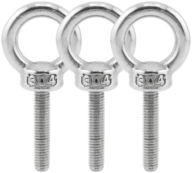 유스툴 SUS 304 스텐 아이볼트 고리 나사 3개, 1팩, 40mm, M6