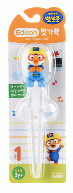 다산메디칼 에디슨 젓가락 1단계 뽀로로 (왼손용) 2EA, 뽀로로 2EA, 2개
