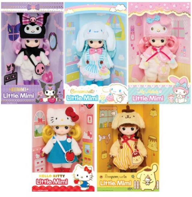 [미미월드] 산리오 캐릭터즈 리틀미미 모음 마이멜로디시나모롤쿠로미폼폼푸린헬로키티, 마이멜로디, 1개