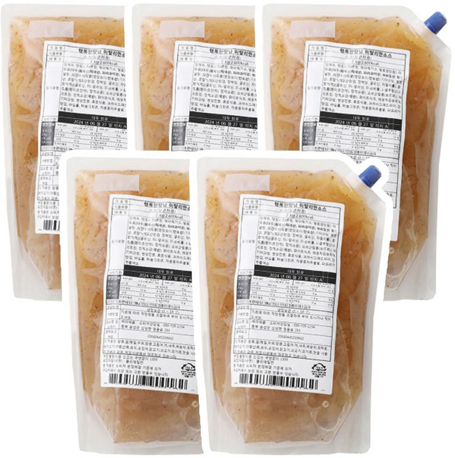 아워홈 유자소스 2kg, 5개