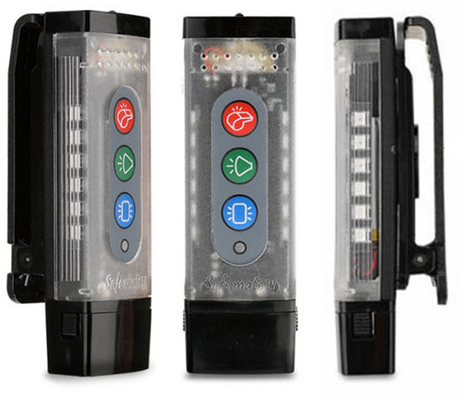 세이프메이트4 LED 전자 호루라기, 혼합색상, 1개