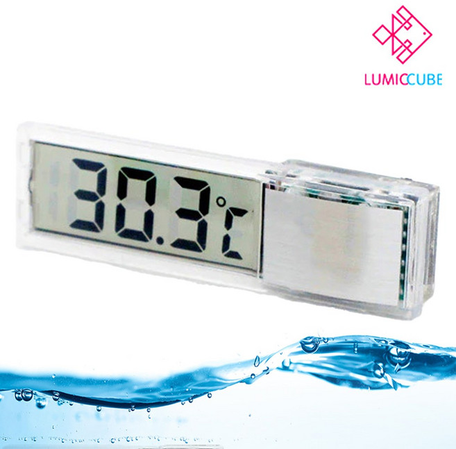 루믹큐브 디지털 온도계 YK-50 / 수족관 어항 수조 전자 수온계 온도측정 열대어 구피 거북이 관상어 수초, 1개