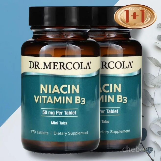 닥터머콜라 니아신 비타민 B3 50mg 270정 2병 Niacin - 쿠팡