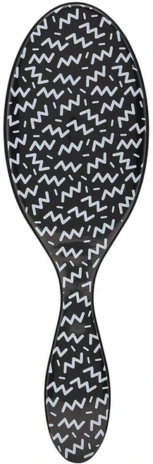 Wet Brush 웻 브러시 오리지널 디탱글링 헤어 다크 그레이 레오파드 매우 부드러운 IntelliFlex 빗살 모든 모발 유형에 쉽게 미끄러지는 디탱글러 여성 남성 습식 건, 1 Count (Pack of 1) 611752, Hipster Squiggle, 1개 - 쿠팡