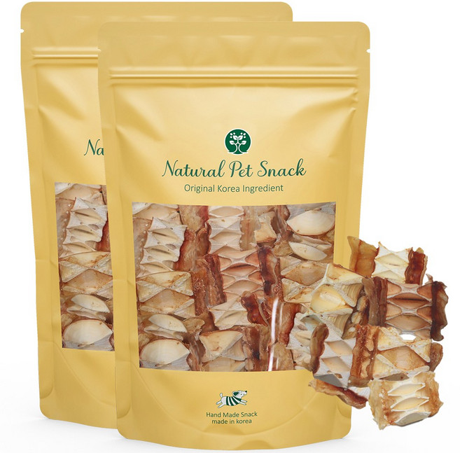 네츄럴펫스낵 오래먹는 강아지 간식 뼈, 2개, 50g, 상어연골