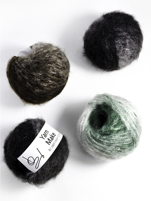 모헤어 그라데이션 뜨개실 겨울실 목도리실, 003. 브라운너울, 1개