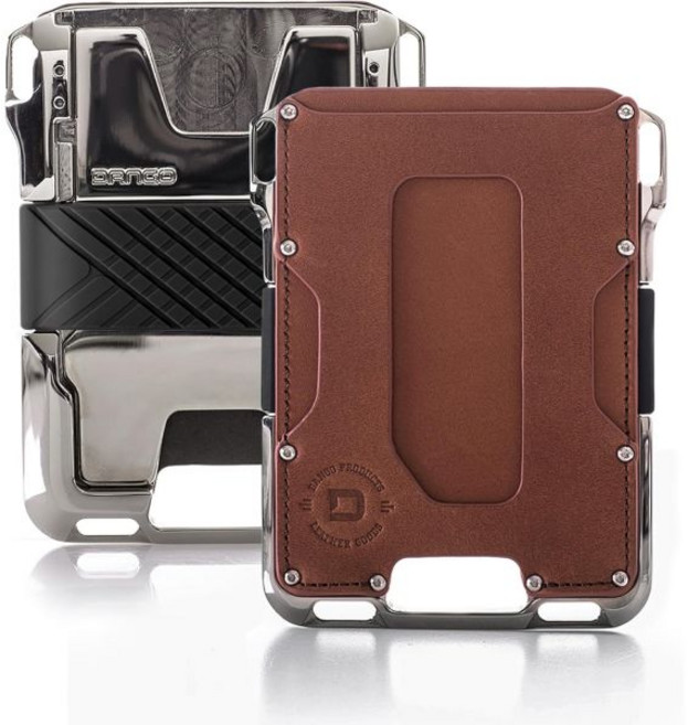 Dango M2 매버릭 EDC 지갑 미국산 방수 니켈 도금 미니멀리스트 메탈 슬림 RFID 차단