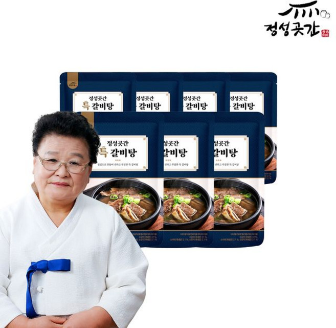 정성곳간 강순의 명인의 특 갈비탕, 7개, 700g