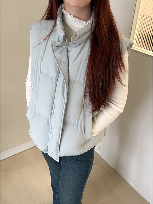 Twenty 博主穿搭--高填充溫暖感百搭鋪棉背心 2504023