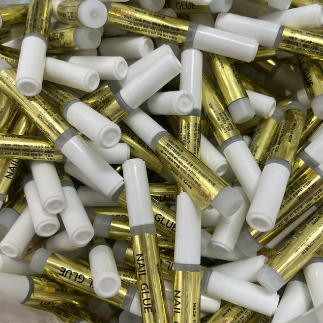 [서진네일] 네일 골드글루 2g 국내생산 수제네일팁 부착 국시사용 실크랩핑 손톱연장, 10개, 투명