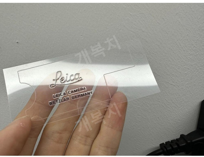 DTC m10 로고 M 라이카 스티커 m7 m8 m11 m240 m9 m6, 라이카m6탑로고스티커-블랙바디