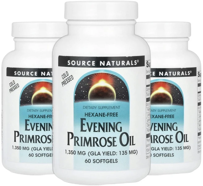 소스내추럴스 감마리놀렌산 달맞이꽃 오일 1350mg 소프트젤 60정 2+1, 소스내추럴스 감마리놀렌산 달맞이꽃 오일 1350mg 소 - 쿠팡