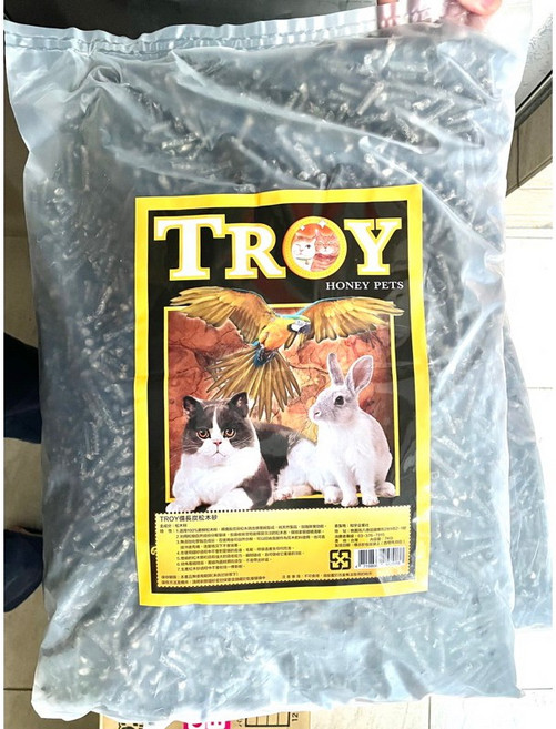TROY 備長碳松樹砂 環保貓砂 7公斤, 1包, 7L, 詳見包裝