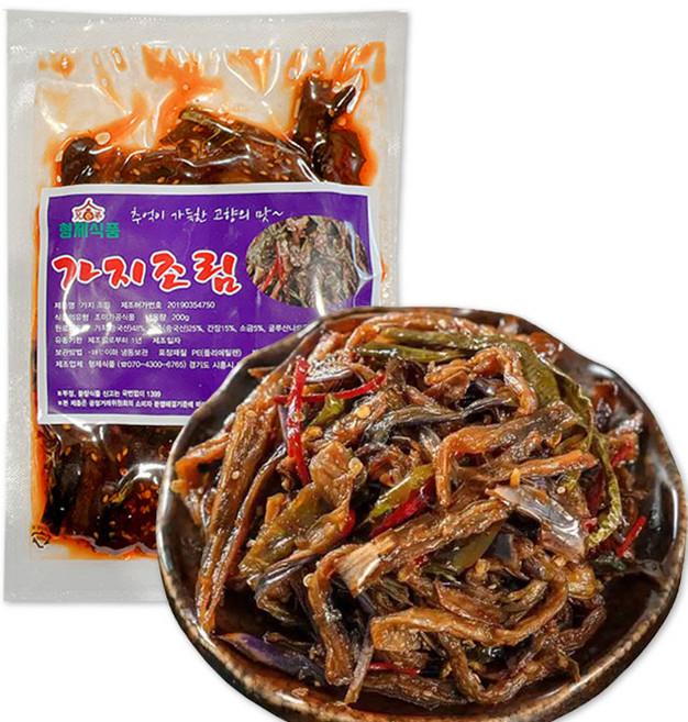 천천중국식품 고향의 맛 가지조림, 1개, 200g