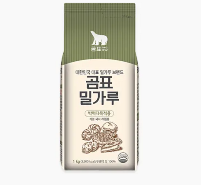곰표 박력분 밀가루 / 미국산, 1개, 1kg