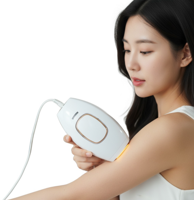 레이저 제모기 고성능 가정용 제모 설비 영구 제모기 풀세트 전신 제모기, IPL, 흰색 JD-TMY