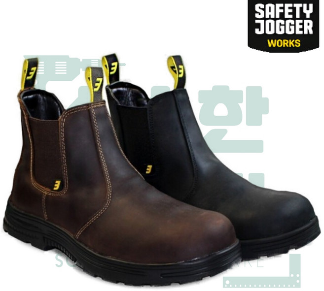 세이프티조거 안전화 부츠형 첼시 작업화 안전화 끈없는 가벼운