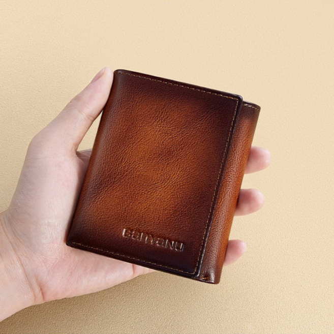 프리미엄 남성 심플 소가죽 반지갑 N2058c