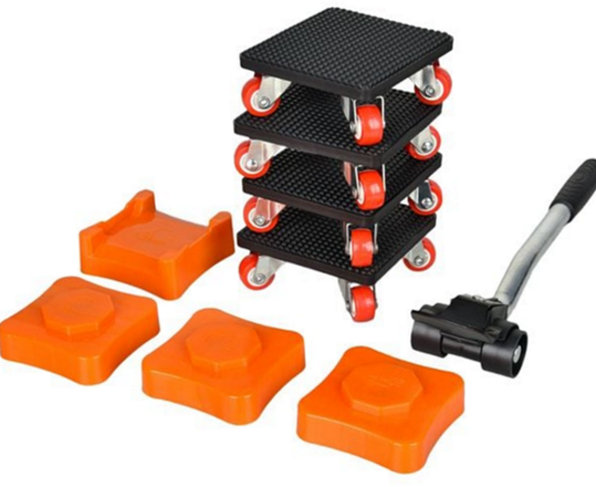 냉장고 운반 기구 무거운 지렛대 손쉬운 가구 운반 도구 이동식 가정용 바퀴 들어올리는 받침대 분리형, 1