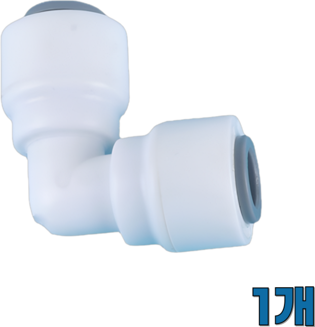 정수기피팅 L피팅 1/4인치 (6mm), 1개, 6mm L피팅