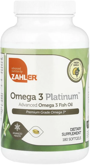 새해 첫좋은선물 Zahler Omega 3 Platinum™ 고급 오메가3 피쉬 오일 소프트젤 180정(소프트젤 1정당 1000mg) 제대로 할인합니다, ZahlerOmega3Platinum고급오메가3피쉬오일, 1개 - 쿠팡