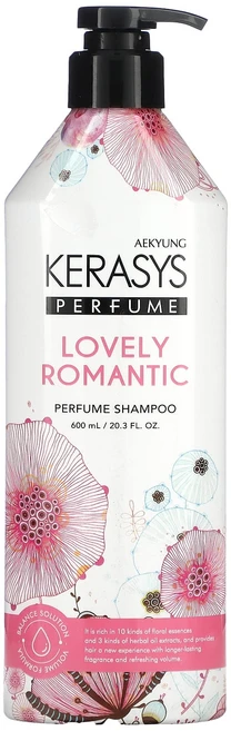 Kerasys 러블리 로맨틱 퍼퓸 샴푸 600ml(20.3fl oz), 600ml, 1개 - 쿠팡