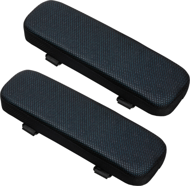 모노레오 쿨 메쉬 메모리폼 의자 팔걸이 쿠션 2p, 블랙 일자형