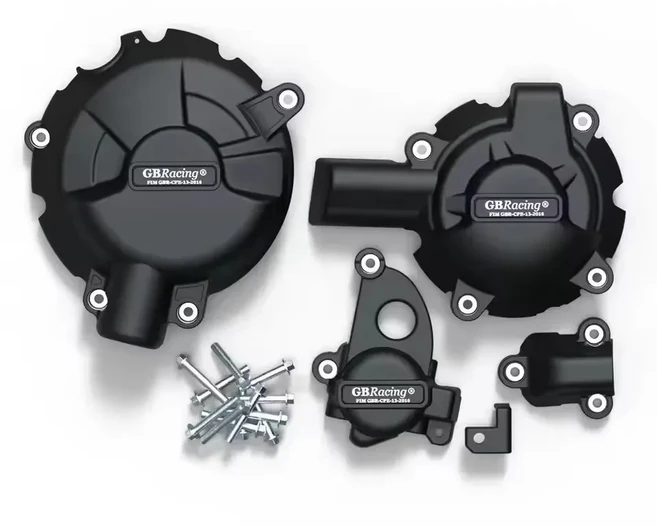 S1000RR 2026 오토바이 액세서리 엔진 케이스 가드 프로텍터 커버 GB 레이싱용 BMW, 01 1 Set-BK