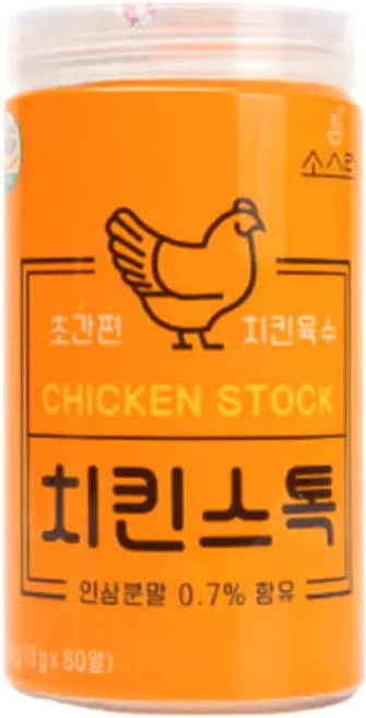 소스락 CHICKEN STOCK TABLET 치킨스톡 초간편 치킨육수, 240g, 2개