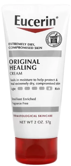 Eucerin 오리지널 힐링 극건성 민감 피부용 크림 무향 57g / 예민한 여드름 피부 염증성, 1개 - 쿠팡
