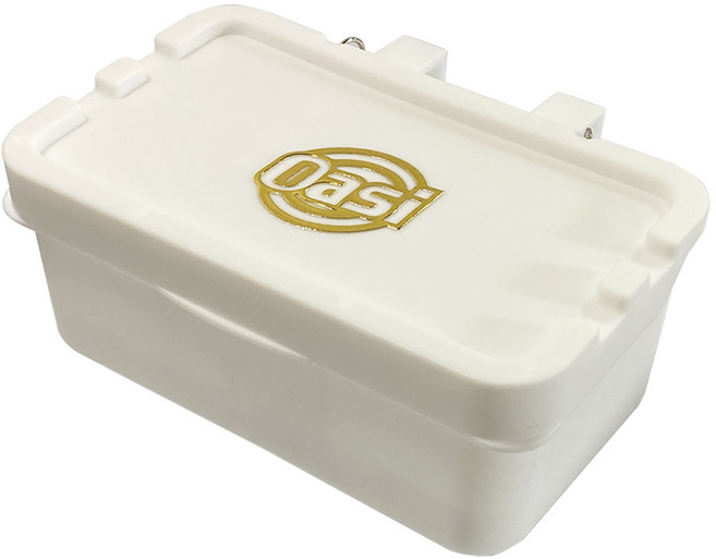 오아시 / 케미 하드 미끼통 / 다양한 색상 / 크릴 새우 청갯지렁이 참갯지렁이 민물 새우 떡밥 등에 적합한 미끼통, 1개, 오아시 화이트