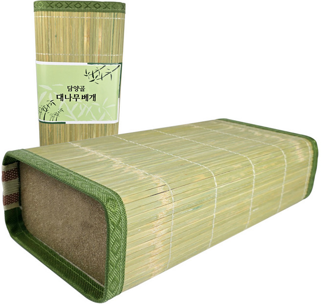 국산 시원한 여름베개 천연 대나무 청대기피 사각베개
