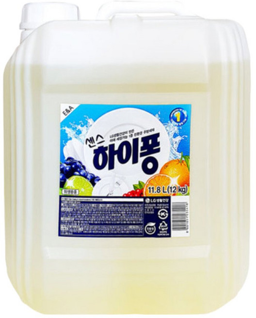 대용량 주방세제 센스 하이퐁 12Kg 설거지 업소용, 엘지생활건강대용량 주방세제 센스 하이퐁 12Kg 설거지