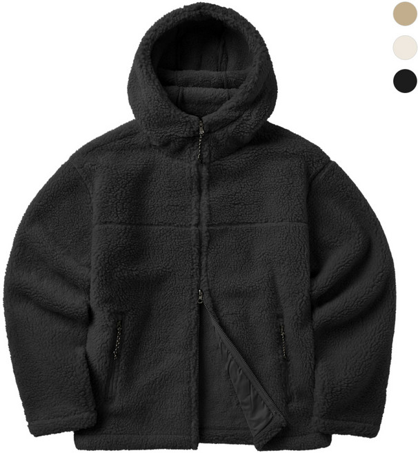 모니즈 공용 M~2XL 양털 덤블 후드 투웨이 집업 빅사이즈 후리스 플리스 FLE268